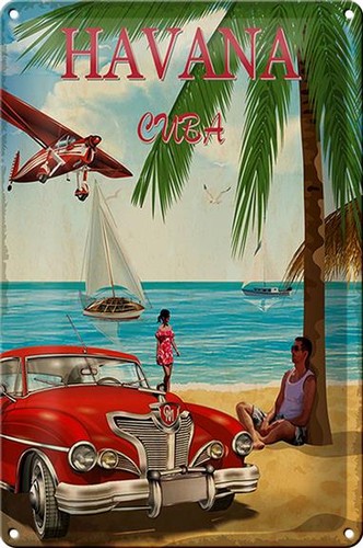 Blechschild havana 20x30cm - blechschild,