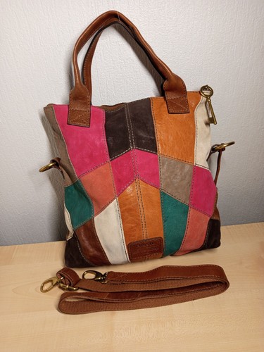 Fossil patchwork leder - patchwork,