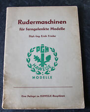 Friebe, RUDERMASCHINEN f. ferngelenkte Modelle, PGH Hawege Schönbrunn, 1968