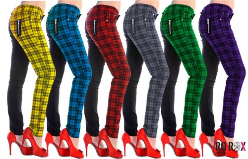 Banned split skinny hose - skinny, punk