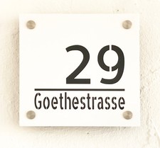 Hausnummer türschild mit - hausnummer,