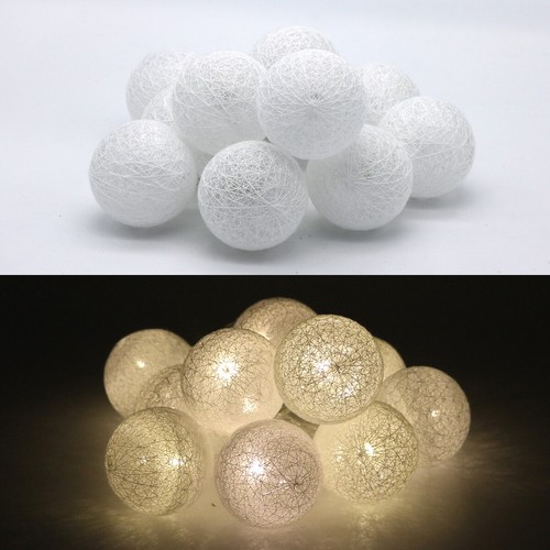 Led lichterkette 6cm kugeln - lichterkette,