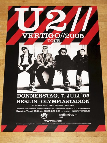 Promo poster vertigo tour - u2,