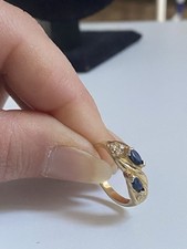 925 Silber Ring Vergoldet mit