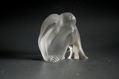 Lalique asis akt - asis, glasfigur