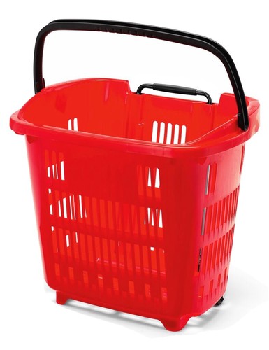 Kunststoff rot 34l - rot, rollen