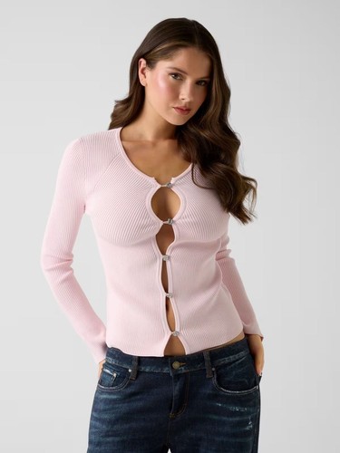 Guess damen strickjacke - guess, slim