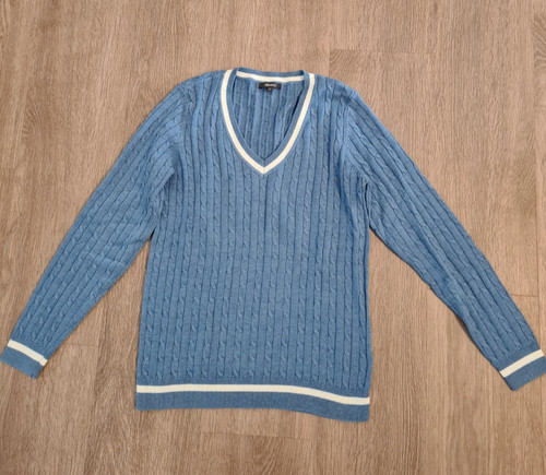 Montego blauer pullover mit - montego,