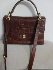  ETIENNE AIGNER KROKO LEDER HANDSCHULTER TASCHE H18xL26xT9  Trageriemen100cmlang