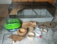 Hamsterkäfig Nagarium 100×50×40cm mit Transportbox und viel Zubehör