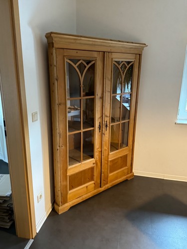 Jugendstil vitrine eckvitrine - vitrine,