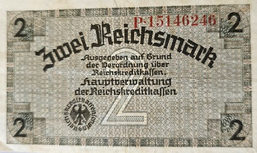 Reichsmark schein ohne - reichsmark, datum