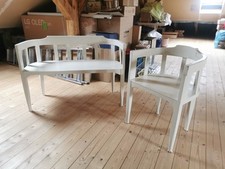 Gartenbank Sitzbank Sessel GartenmöbeI - Josef Hoffmann ? I Jugendstil - um 1910