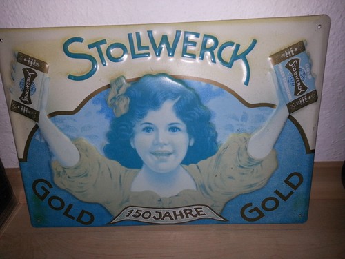 Stollwerck gold blechschild - stollwerck,