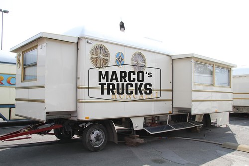 Lkw foto circuswagen weiß - foto,
