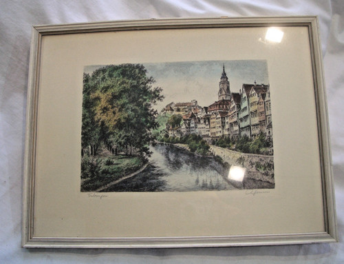 Tübingen neckar stadtansicht - neckar,