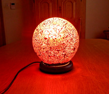 Tischlampe Kugellampe rotes