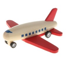 Mini Holz Flugzeugmodelle Kit Zurückziehen Flugzeug Kinder Babys Lernen &