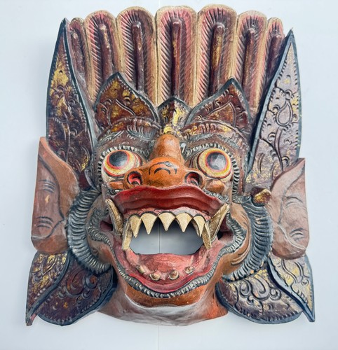 Große maske bali bhoma barong - große,