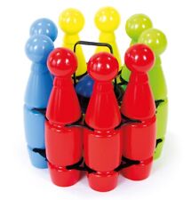 Molteni Kinder Kegelspiel 9 leichte Kegeln mit 2 Kugeln in Tragebox