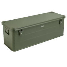 ALUBOX® E159G Olivgrün XXL Alukiste Transportbox Werkzeugkiste Groß 118x43x41 cm