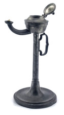 Antike dochtlampe zinn lampe - antike,