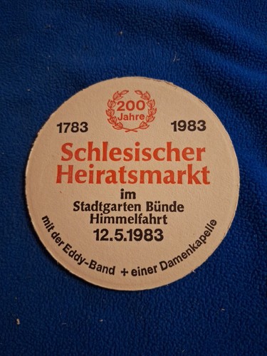 Bierdeckel 1983 schlesischer - bierdeckel,