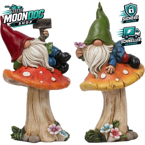 Gartenzwerge deko 2er - deko, set