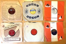 Schellack Platten Konvolut _02_6 Stück 25 cm 78 UpM alt Elektrola Vox Beka Decca