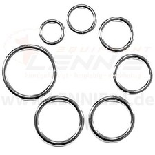 Rundringe Stahl - silber oder