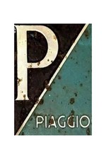 Vespa Retro Patina Blechschild