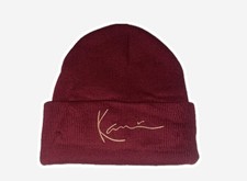 Karl Kani Winter Mütze Strickmütze Beanie Rot