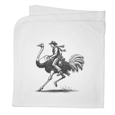 Babydecke schal cowboy riding - "cowboy,