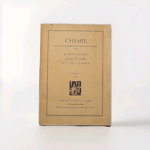 Alter chemie katalog - chemie, (1963)