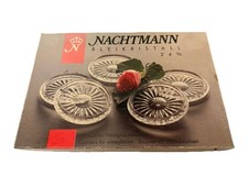 Nachtmann Bleikristall Untersetzer SET – „Europa“ – 6 Stück – OVP – W. Germany