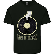 Vinyl Schallplatten Keep it Classic DJ Decks Herren leichtes Baumwoll T-Shirt