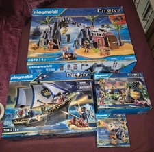 4er Set Playmobil Pirateninsel
