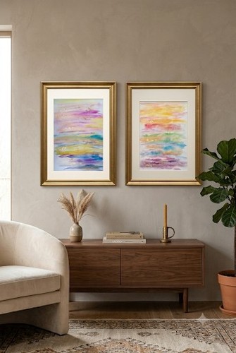 Aquarell abstrakt mit - aquarell,