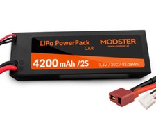 Modster lipo akku 4v 4200 - lipo, 7.4v