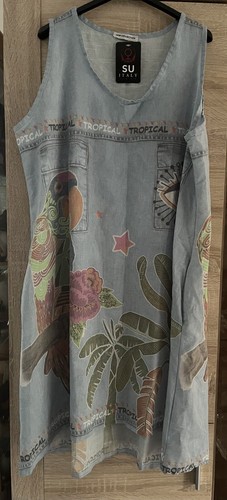 Kleid mit papagei motiv - kleid, papagei-motiv