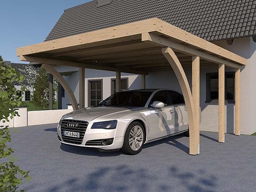 Carport flachdach leimbinder - flachdach,