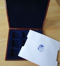 Münzkassette 27 x 23 x 2,5 cm Holz eine Ebene