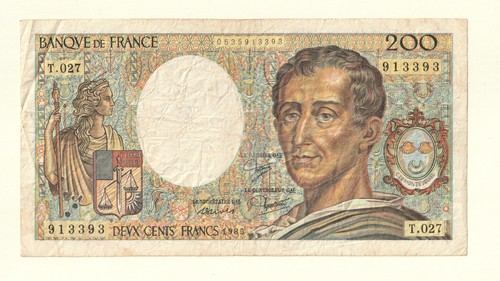 Banknote 200 francs banque - 200,