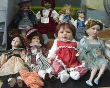 Konvolut Puppen verschiedene Hersteller und Größen "Gebraucht"(930G)