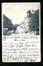 Ansichtskarte Apolda, Blick in die Heressener Promenade 1898 