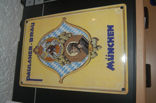 Emailschild original bier - original,