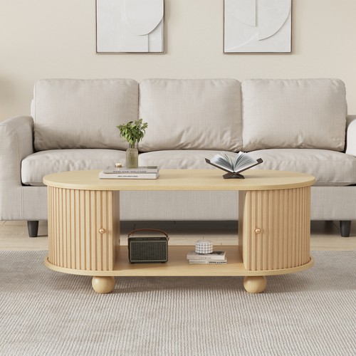 Couchtisch oval 100x50x40cm