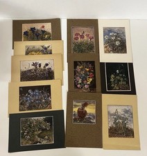 Antike Kunstdruck-Mappe um