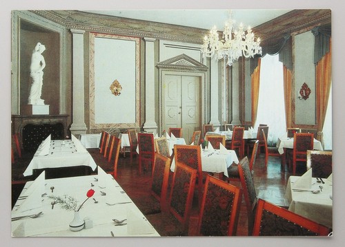 Postkarte barockschloß - postkarte,