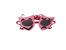3er Set Spaßbrille Theater pink Maske Brille Fotobox Tasse Gesicht JGA 129028813